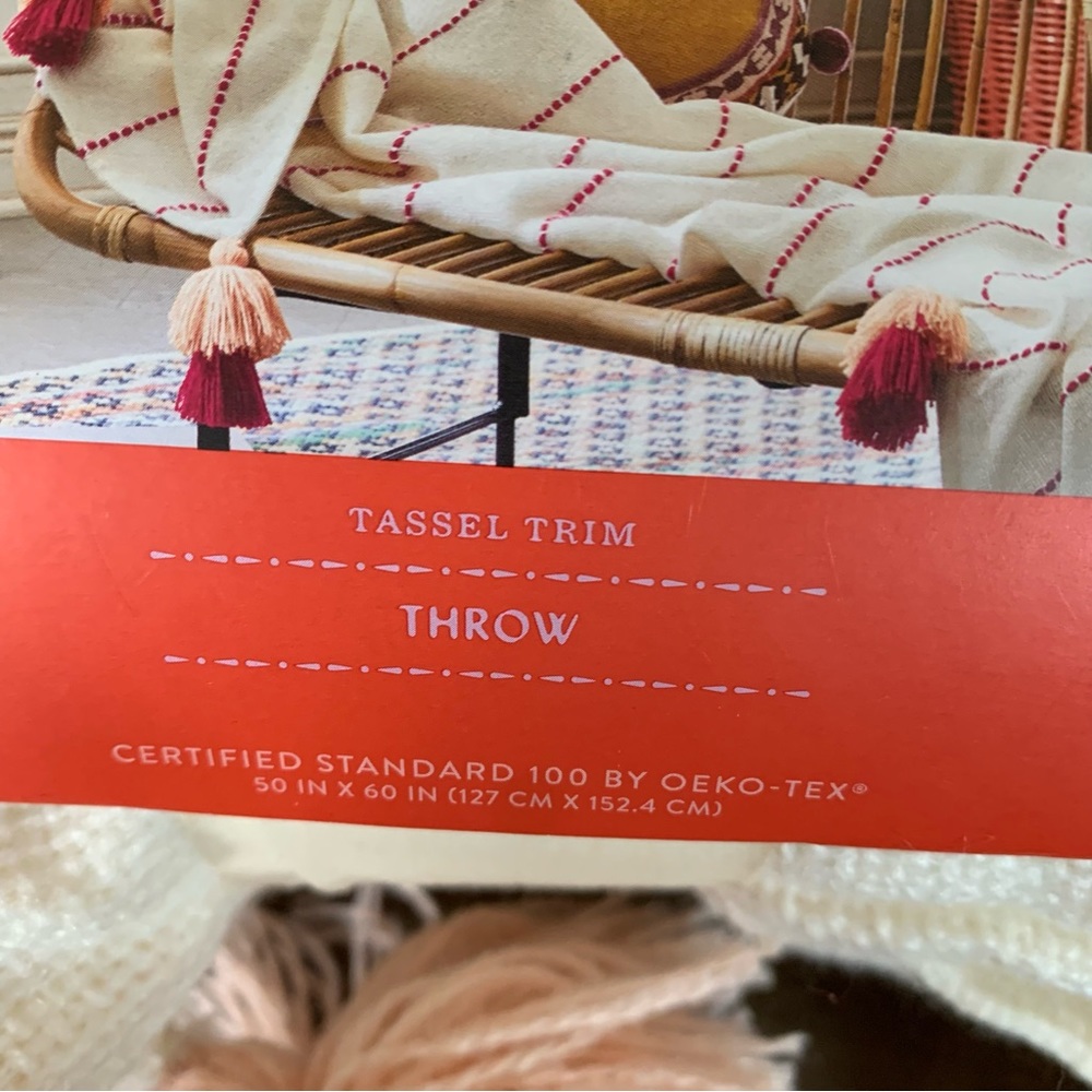 New OpalHouse Tassel throw blanket - Picture 2 of 4